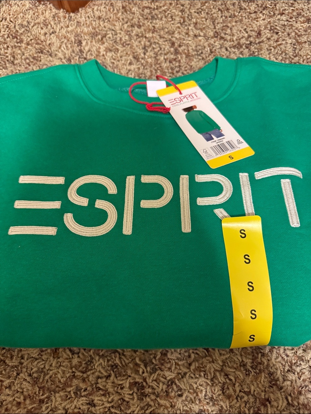NWT Esprit Sweatshirt Green Small